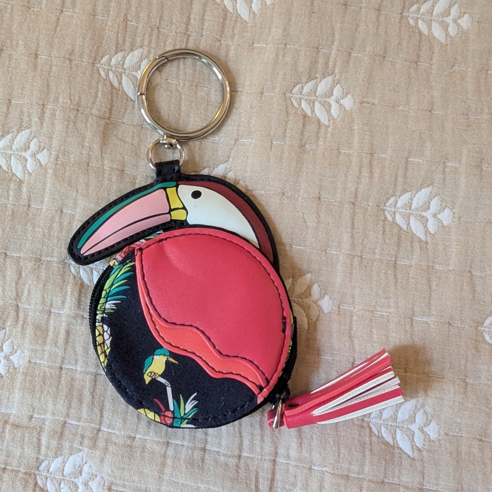 Tucan Change Purse Key ring Vera Bradley - Picture 2 of 4